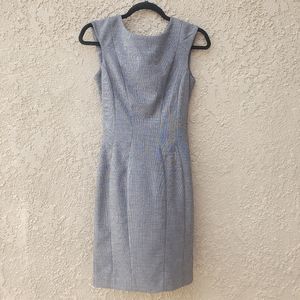 H&M Grey Pencil Dress with Pink Liner Size 2